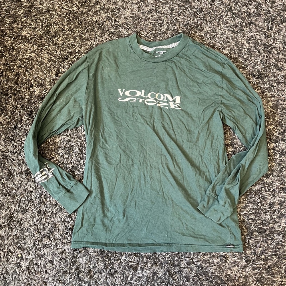Green Volcom Long Sleeve Shirt